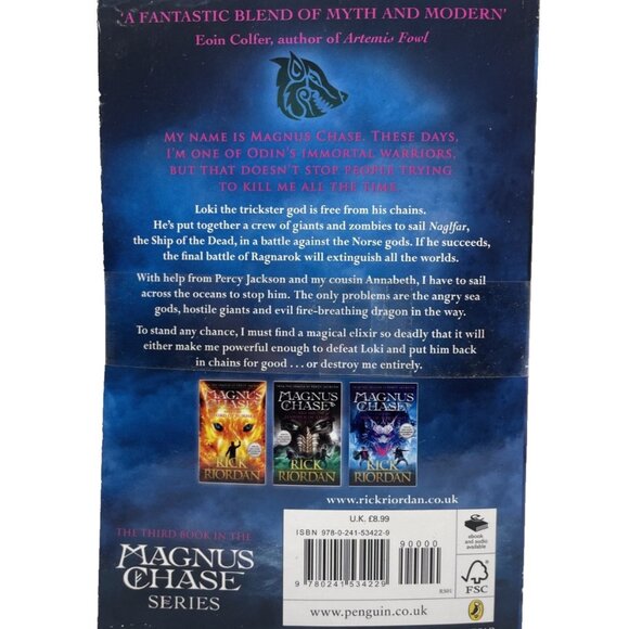 Magnus chase book set: Books 1-3: Rick Riordan: Paperback - Picture 3 of 4